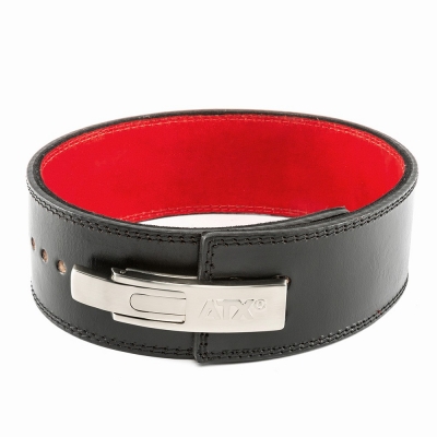 ATX Power Belt Clip - Leder - schwarz (innen rot) - Gren S - XXL