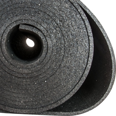 Gummiboden Schutzbelag - schwarz 8 mm Strke