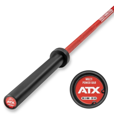 ATX Cerakote Multi Bar - Langhantelstange in Fire Red
