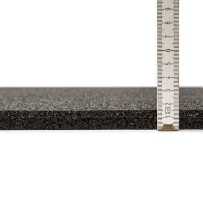 Gymfloor Granulat Bodenschutzplatte - Fitness - 1000 x 1000 x 15 mm