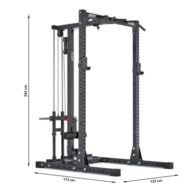 ATX Half Rack 750 – Komplettstation inkl. Latzug - Plate Load