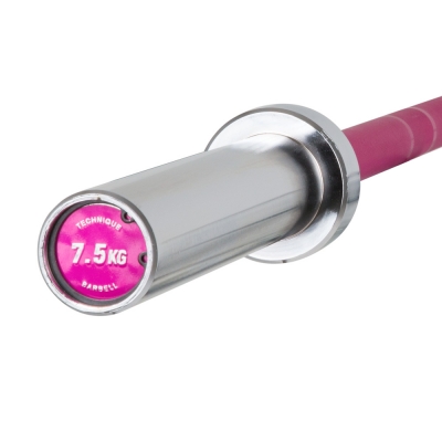 Technik Bar 7,5 kg - Pink - extra leichte Aluminium Hantel
