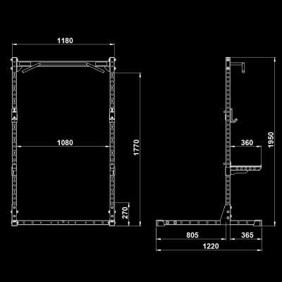 ATX Half Rack 510 - H�he 195 cm